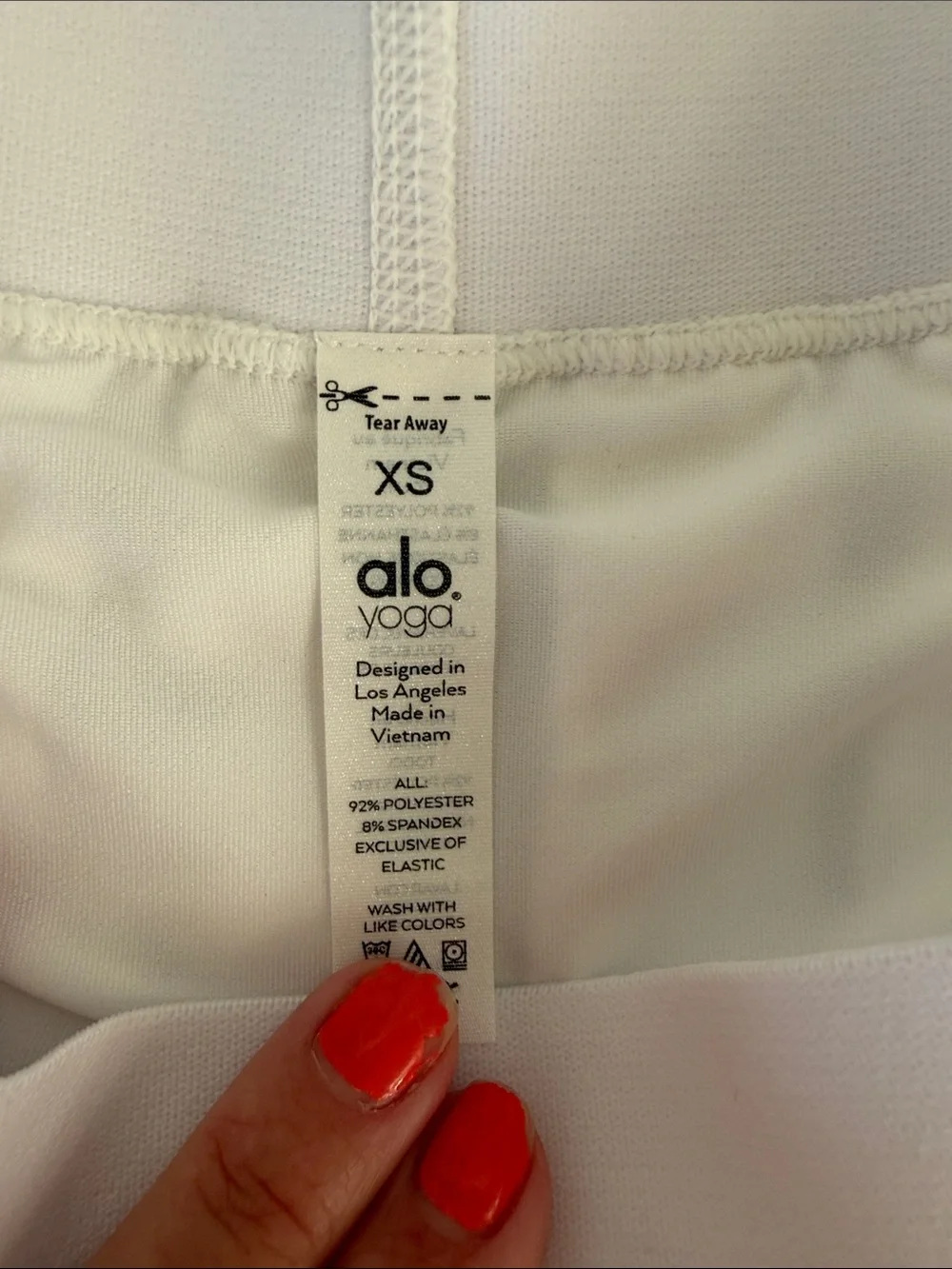 ALO Yoga NEW White Varsity Tennis Skirt